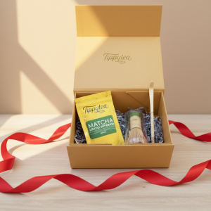 Matcha superior + Batidor de bambú + Cuchara de bambú